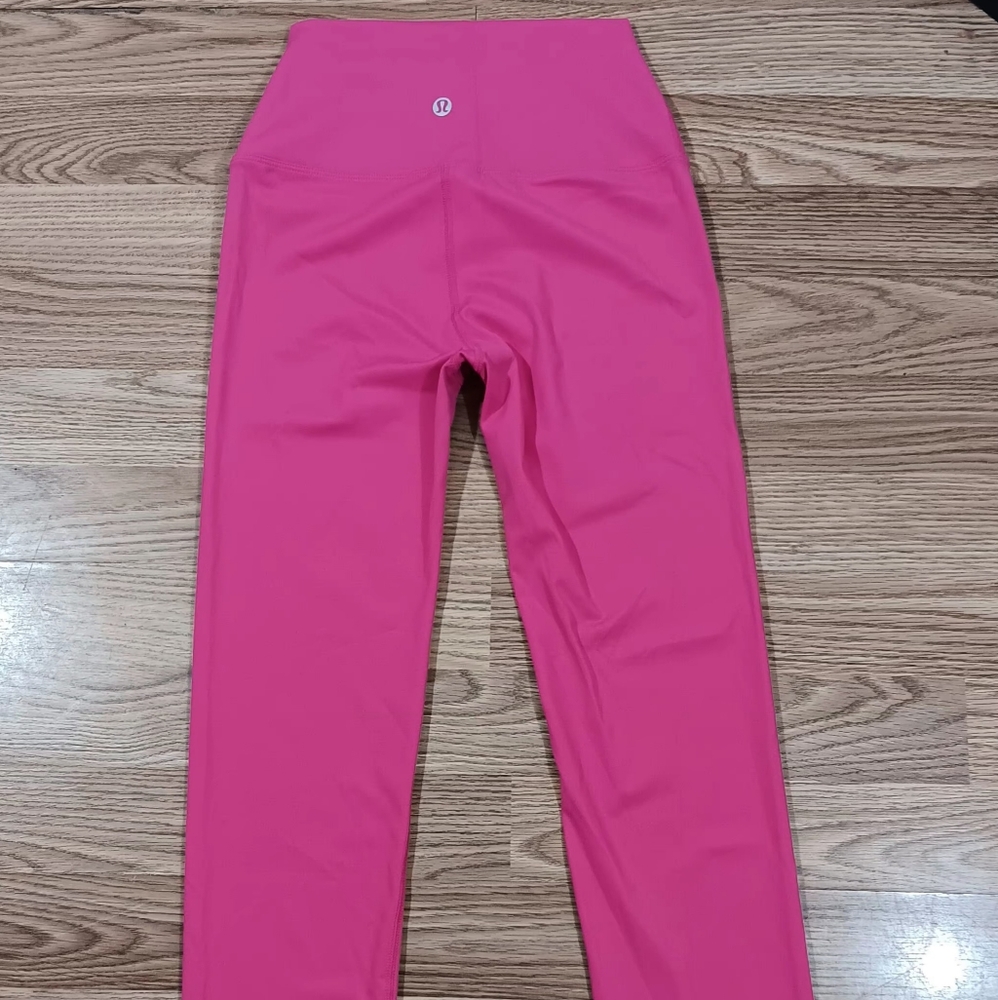 Lululemon Women's Sz 4 leggings Hot Pink Yoga Leggings Activewear Pants NWT